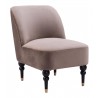 Bintulu Accent Chair in Taupe- Side View 3