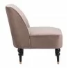 Bintulu Accent Chair in Taupe- Side View 4 - Bintulu Accent Chair in Taupe- Side View 4