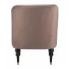 Bintulu Accent Chair in Taupe- Back View - Bintulu Accent Chair in Taupe- Back View