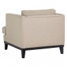 Sunpan Kaius Armchair in Limelight Oat - Back Side Angle