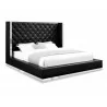 Whiteline Modern Living Abrazo Bed King In Black - Angled - Whiteline Modern Living Abrazo Bed King In Black - Angled