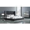 Whiteline Modern Living Abrazo Bed King In Black - Lifestyle 2