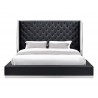 Whiteline Modern Living Abrazo Bed King In Black - Front