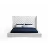 Whiteline Modern Living Abrazo Bed King In White - Front - Whiteline Modern Living Abrazo Bed King In White - Front