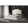 Whiteline Modern Living Jordan King Bed With Fully Upholstered White - Lifestyle