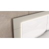 Whiteline Modern Living Daisy Bed King In High Gloss White Frame and Matte Taupe Lacquer Headboard - Headboard Detail