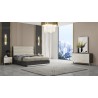 Whiteline Modern Living Pino Bed King In High Gloss Dark Grey Angley - Lifestyle 