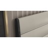 Whiteline Modern Living Pino Bed King In High Gloss Dark Grey Angley - Headboard