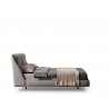 iving Raphael King Bed in Light Gray-side view 1