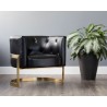 Sunpan Karissa Lounge Chair - Cantina Black - Lifestyle