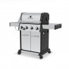 Broil King Baron S 440 Pro IR Grill - NG/LP - Angled and Close Shelf Angle
