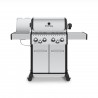 Broil King Baron S 490 PRO IR Grill  - NG/LP - Front and Opened Tray