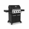 Broil King Crown 420 Gas Grill - NG/LP - Angled and Closed - Broil King Crown 420 Gas Grill - NG/LP - Angled and Closed