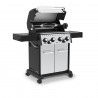 Broil King Crown 490 Gas Grill - NG/LP - Angled and Opened