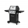 Broil King Monarch 320 Gas Grill - NG - Angled and Folding Shelf Angle