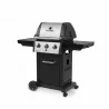 Broil King Monarch 320 Gas Grill - NG - Angled and Folding Shelf Angle - Broil King Monarch 320 Gas Grill - NG - Angled and Folding Shelf Angle