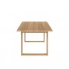 Sunpan Tropea Dining Table 94'' Natural - Side Angle