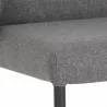 Sunpan Pearce Dining Chair Dark Grey-Abbington Navy - Seat Closeup Base Angle - Sunpan Pearce Dining Chair Dark Grey-Abbington Navy - Seat Closeup Base Angle