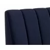 Sunpan Kosovo Modular Banquette Bench Abbington Navy - Seat Closeup Top Angle - Sunpan Kosovo Modular Banquette Bench Abbington Navy - Seat Closeup Top Angle