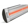 Infratech C- Series 304 Stainless Steel Patio Heater in 2500W / 3000 / 4000W - Black in Closeup Front Side Angle