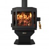 Catalyst Wood Stove Black - Front
