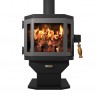 Catalyst Wood Stove With Charcoal Door - Front