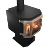 Catalyst Wood Stove With Steel Door - Right Angled Front