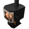 Catalyst Wood Stove With Steel Door - Top Angled Right