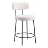 Blanca Counter Stool Ivory - Angled