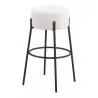 Blanche Barstool in Ivory -  Angled - Blanche Barstool in Ivory -  Angled