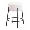 Blanche Counter Stool in Ivory - Angled - Blanche Counter Stool in Ivory - Angled
