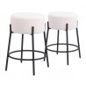 Blanche Counter Stool in Ivory - Duo
