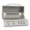 Blaze Grills Marine Grade 316L 4-Burner Premium LTE - Opened And Angled - Blaze Grills Marine Grade 316L 4-Burner Premium LTE - Opened And Angled