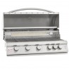 Blaze Grills 40-Inch 5-Burner LTE Gas Grill - Angled and Opened