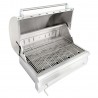Blaze Grills 32-Inch Charcoal Grill - Opened and Top Angled