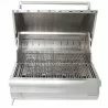 Blaze Grills 32-Inch Charcoal Grill - Opened and Front - Blaze Grills 32-Inch Charcoal Grill - Opened and Front