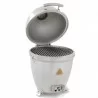 Blaze Grills Kamado 20'' Grill - Lid Opened Angled View - Blaze Grills Kamado 20'' Grill - Lid Opened Angled View