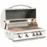 Blaze Grills Marine Grade 316L 4-Burner Premium LTE - Angled and Well Lit - Blaze Grills Marine Grade 316L 4-Burner Premium LTE - Angled and Well Lit