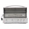 Blaze Grills Professional 44-Inch 4 Burner Built-In Gas Grill - Front and Opened