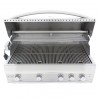 Blaze Grills Professional 44-Inch 4 Burner Built-In Gas Grill - Front and Opened View