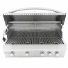 Blaze Grills Professional 44-Inch 4 Burner Built-In Gas Grill - Front and Opened View - Blaze Grills Professional 44-Inch 4 Burner Built-In Gas Grill - Front and Opened View