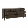 Essentials For Living Highland 8-Drawer Dresser - Front Side Opened Angle