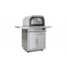 Blaze Grills 26-Inch Propane Gas Outdoor Pizza Oven With Rotisserie - Angled with Closed Door