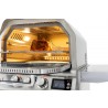 Blaze Grills 26-Inch Propane Gas Outdoor Pizza Oven With Rotisserie - Angled View Oven Lit