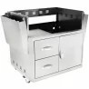 Blaze Grills 34-Inch Burner Professional Grill Cart - Angled - Blaze Grills 34-Inch Burner Professional Grill Cart - Angled