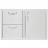 Blaze Grills 32 Inch Access Door & Double Drawer Combo - Front - Blaze Grills 32 Inch Access Door & Double Drawer Combo - Front