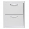 Blaze Grills 16-Inch Double Access Drawer - Front