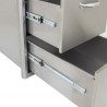 Blaze Grills 16-Inch Double Access Drawer - Hinges Open