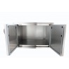Blaze Grills Stainless Steel Enclosed Dry Storage Cabinet with Shelf - Opened