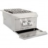 Blaze Grills Professional Built-in Power Burner - Angled with Tray Out